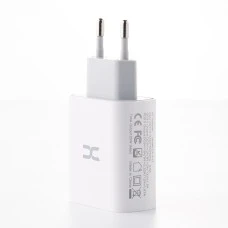 Адаптер СЗУ DC CA-F17 20W (1USB  /  1Type-C) + кабель Type-C - Type-C (Білий) D
